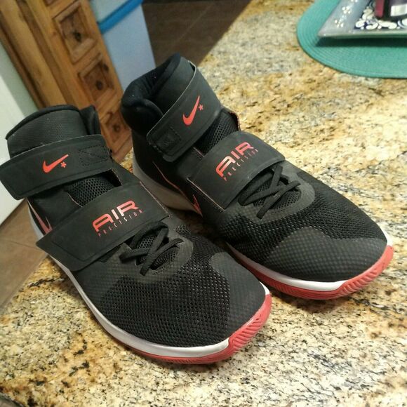 Nike Air Precision Flyease 917500-006 Black And Red Size 14 - Picture 4 of 12